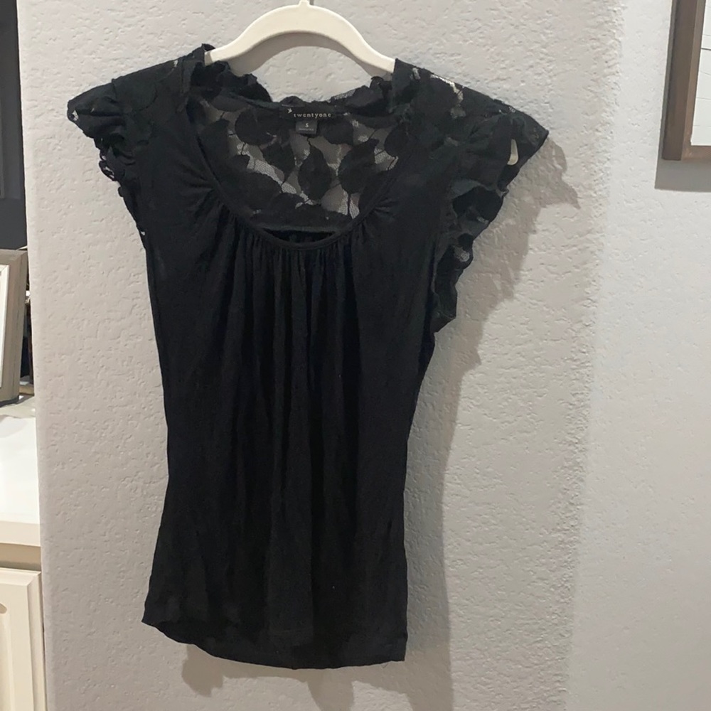 Black Lace Top